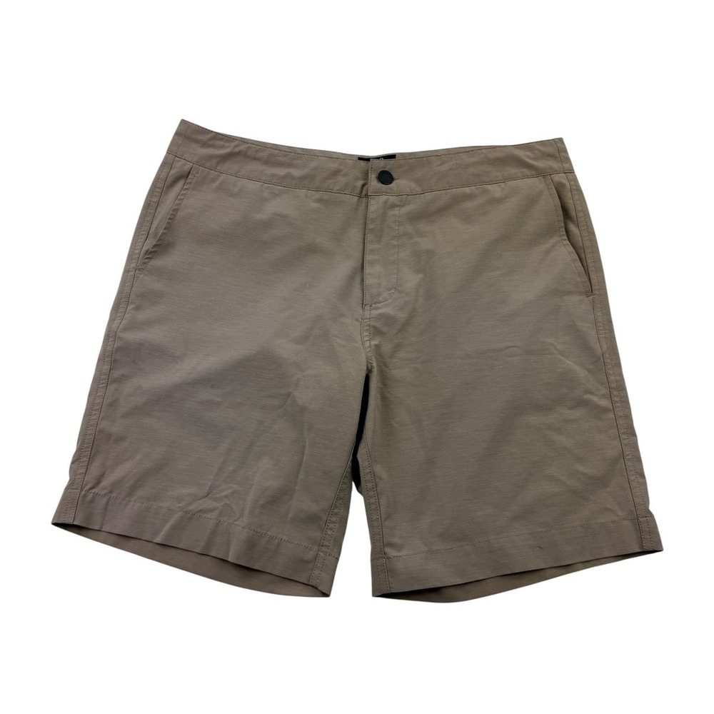 Faherty Tan 35x9 All Day Drawstring Shorts Polyester Cotton‎ Elastane